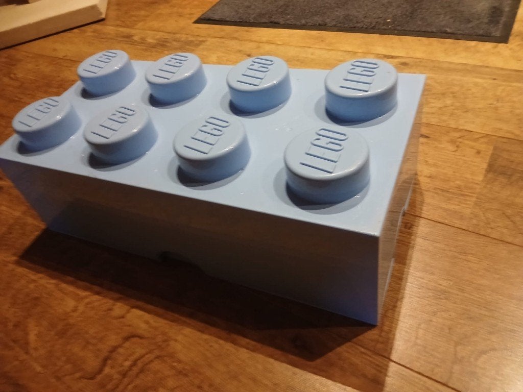 Lego grote doos, Lichtblauw, Ophalen, Overige thema's, Lego, Overige typen