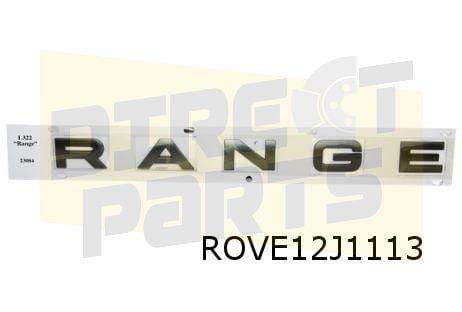 Emblemen tekst ''Range" + "Rover'' Origineel  DAB500230LQV D, Land Rover, -, Verzenden, -