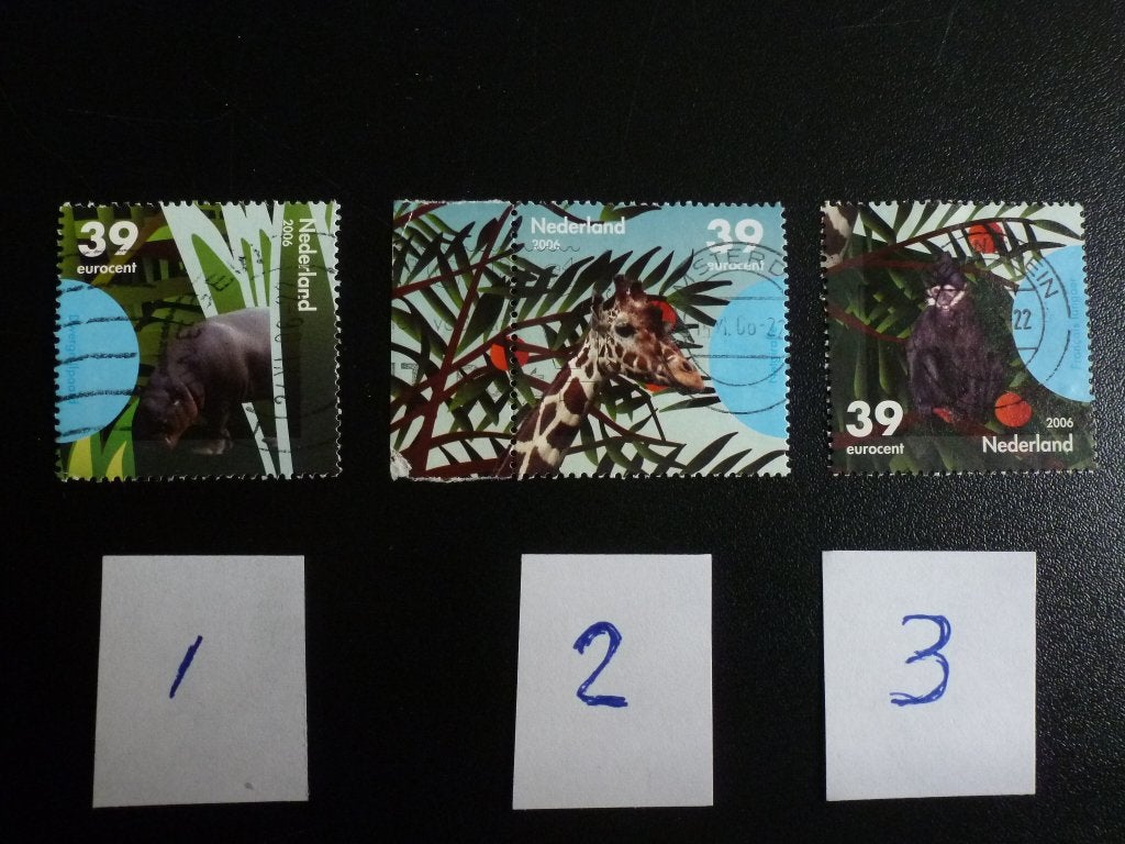 Nederland 2006. Zegels bedreigde dieren., Verzenden, Gestempeld