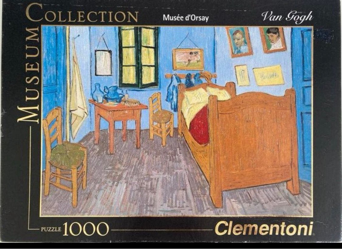 Clementoni Puzzel “Slaapkamer in Arles” 1000 st., Ophalen of Verzenden, 500 t/m 1500 stukjes, Zo goed als nieuw, Legpuzzel