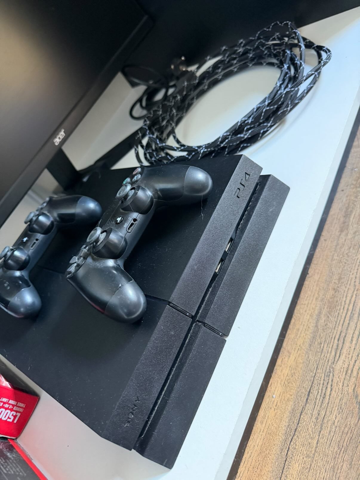 Ps4 + 2 controllers & HDMI, Spelcomputers en Games, Ophalen of Verzenden, Gebruikt, Met 2 controllers, Original