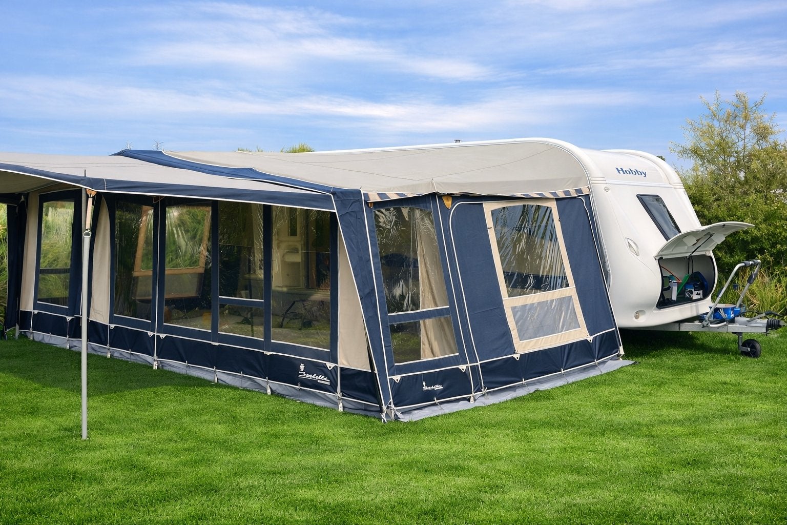 Isabella Forum Voortent en Eclipse Luifel met carbon m:19, Caravans en Kamperen, Voortenten en Luifels, Ophalen, Zo goed als nieuw