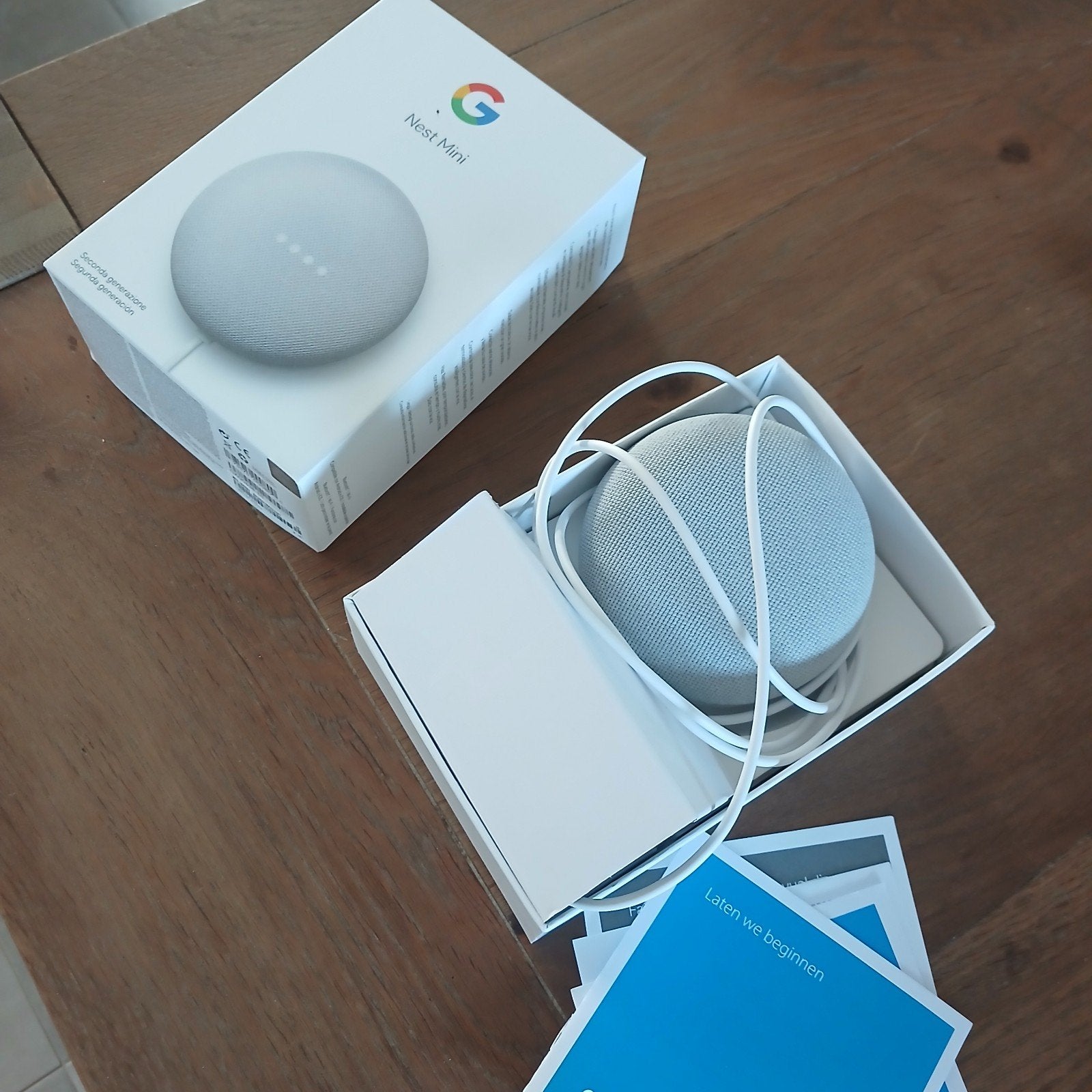 Google Nest Mini box Nieuw, Audio, Tv en Foto, Luidsprekers, Ophalen, Minder dan 60 watt, Overige typen, Google