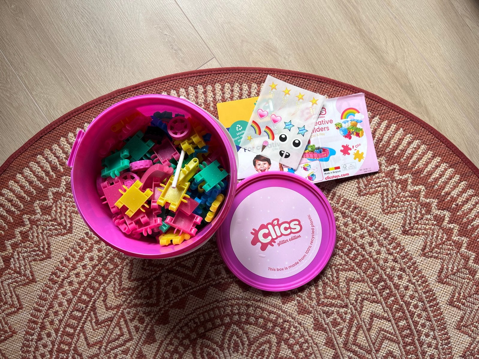 Nieuwe Clics Glitter Edition Bouwblokken Emmer, Ophalen of Verzenden, Nieuw, Overige merken