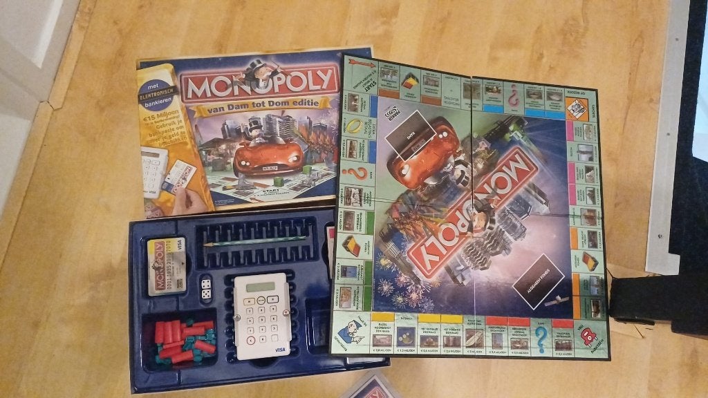 bordspel Monopoly van Dam tot Dom Monopolie editie, Een of twee spelers, Ophalen of Verzenden, Nieuw, Monopoly
