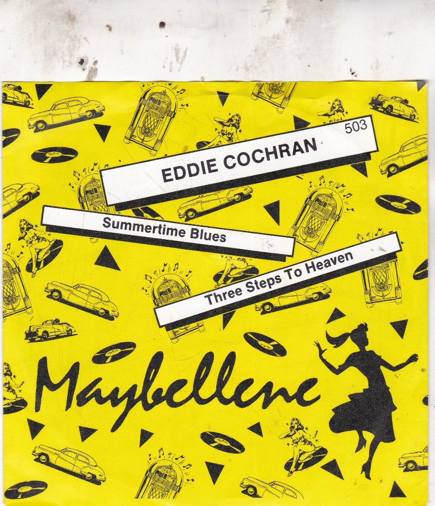 Eddie Cochran ( Dubbel hit 1987 ), Ophalen of Verzenden, Zo goed als nieuw, 7 inch, Pop