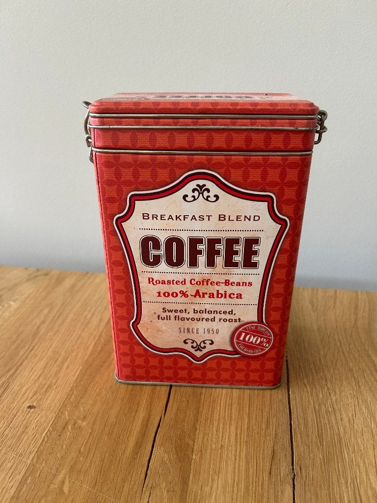 Koffie blik, Verzamelen, Ophalen, Zo goed als nieuw, Koffie