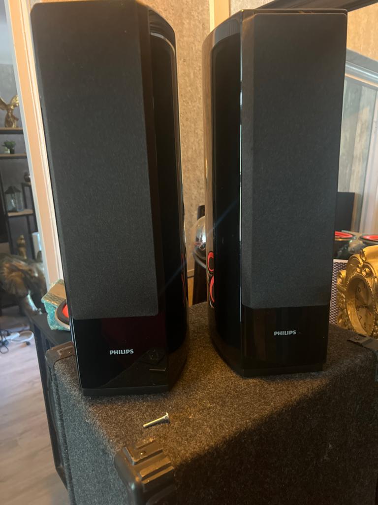 Philips HTS8100/12 satelliet speakers vandaag ophalen €60, Audio, Tv en Foto, Luidsprekers, Ophalen, Philips, Gebruikt, Minder dan 60 watt