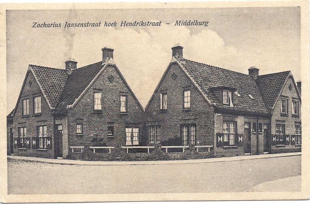 Middelburg Zacharias Jansenstraat hoek Hendrikstraat, Verzenden, 1920 tot 1940, Ongelopen, Zeeland