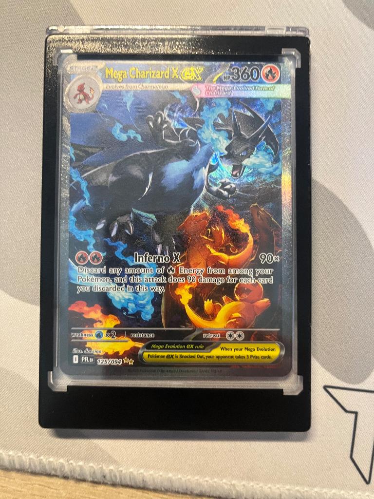 Mega charizard x ex sir, Ophalen of Verzenden, Nieuw, Losse kaart, Foil