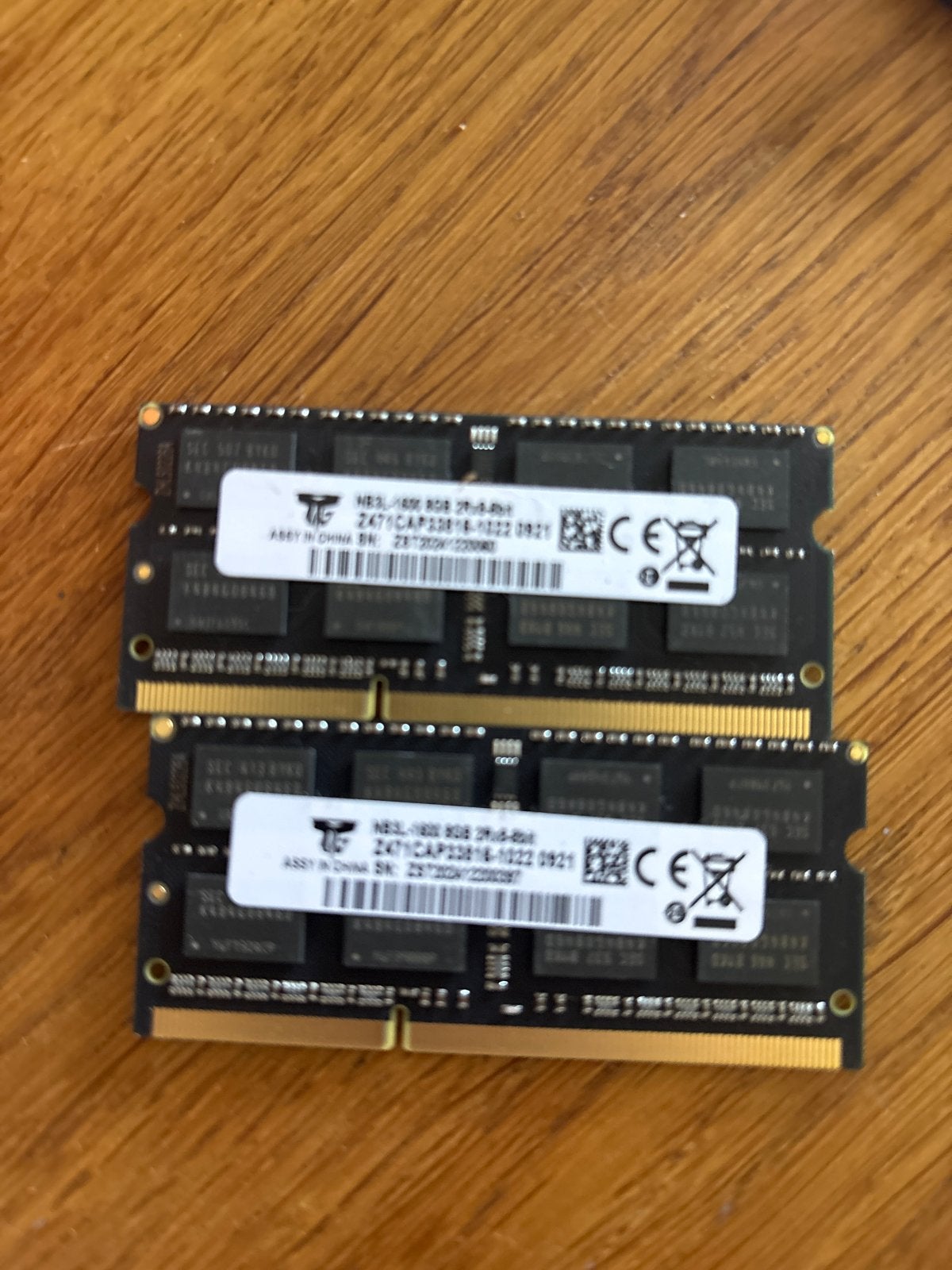 2x 8GB DDR3L RAM Geheugen voor Laptop (16GB Totaal), Computers en Software, 8 GB, DDR3, Ophalen of Verzenden, Zo goed als nieuw