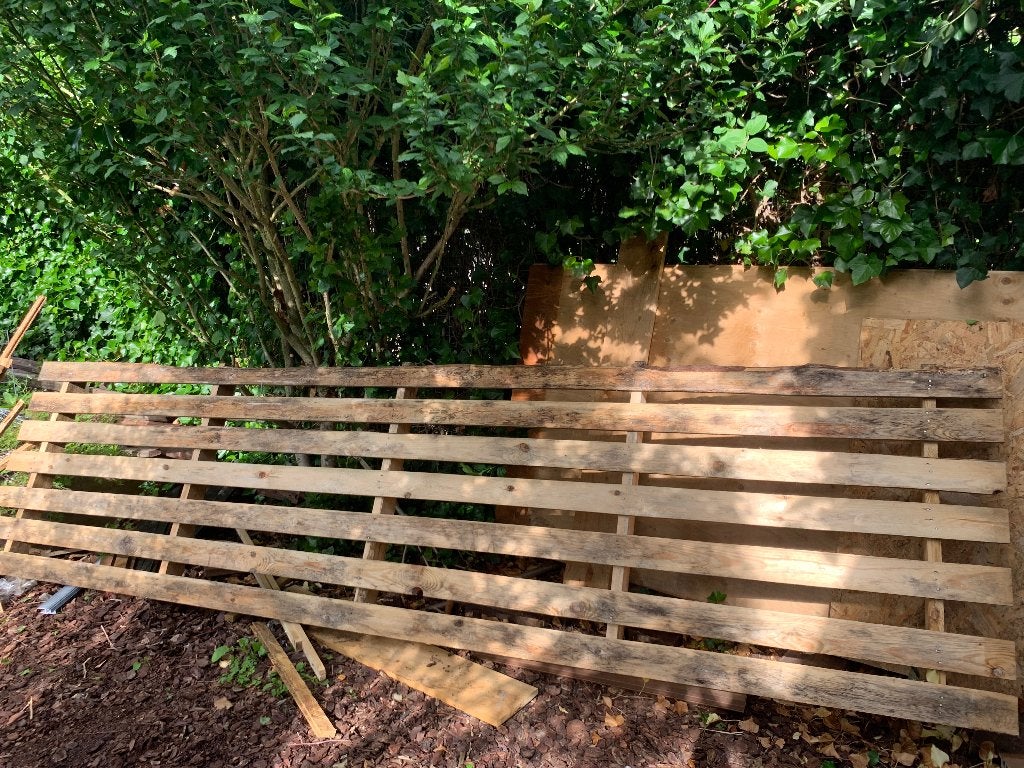 Pallet - 4 meter lang, Ophalen, Gebruikt