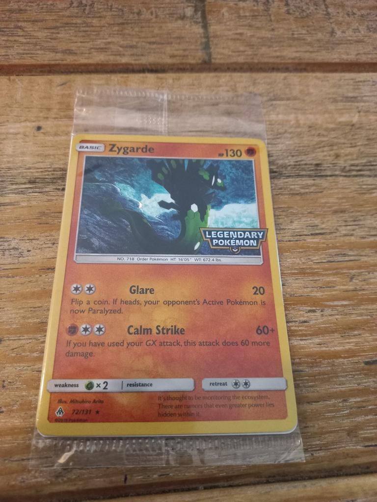 Zygarde promo met stamp sealed., Hobby en Vrije tijd, Verzamelkaartspellen | Pokémon, Ophalen of Verzenden, Nieuw, Losse kaart