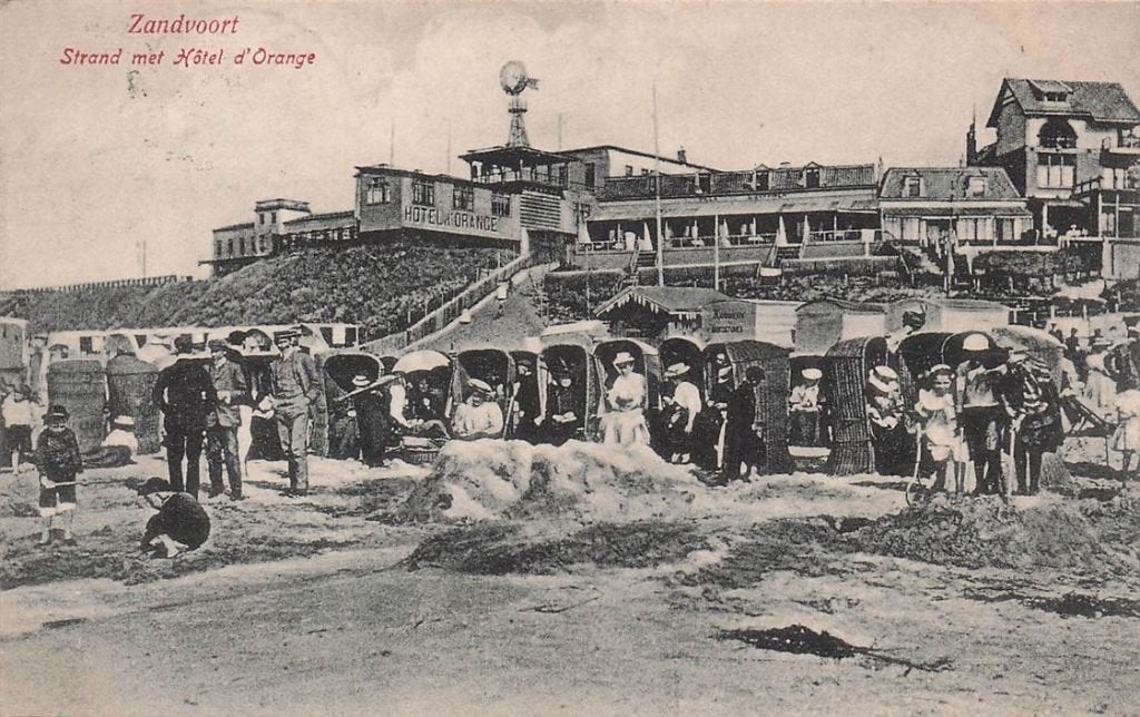 702-482-043 Zandvoort Strand Met Hotel D'Orange, Verzenden, Voor 1920, Noord-Holland