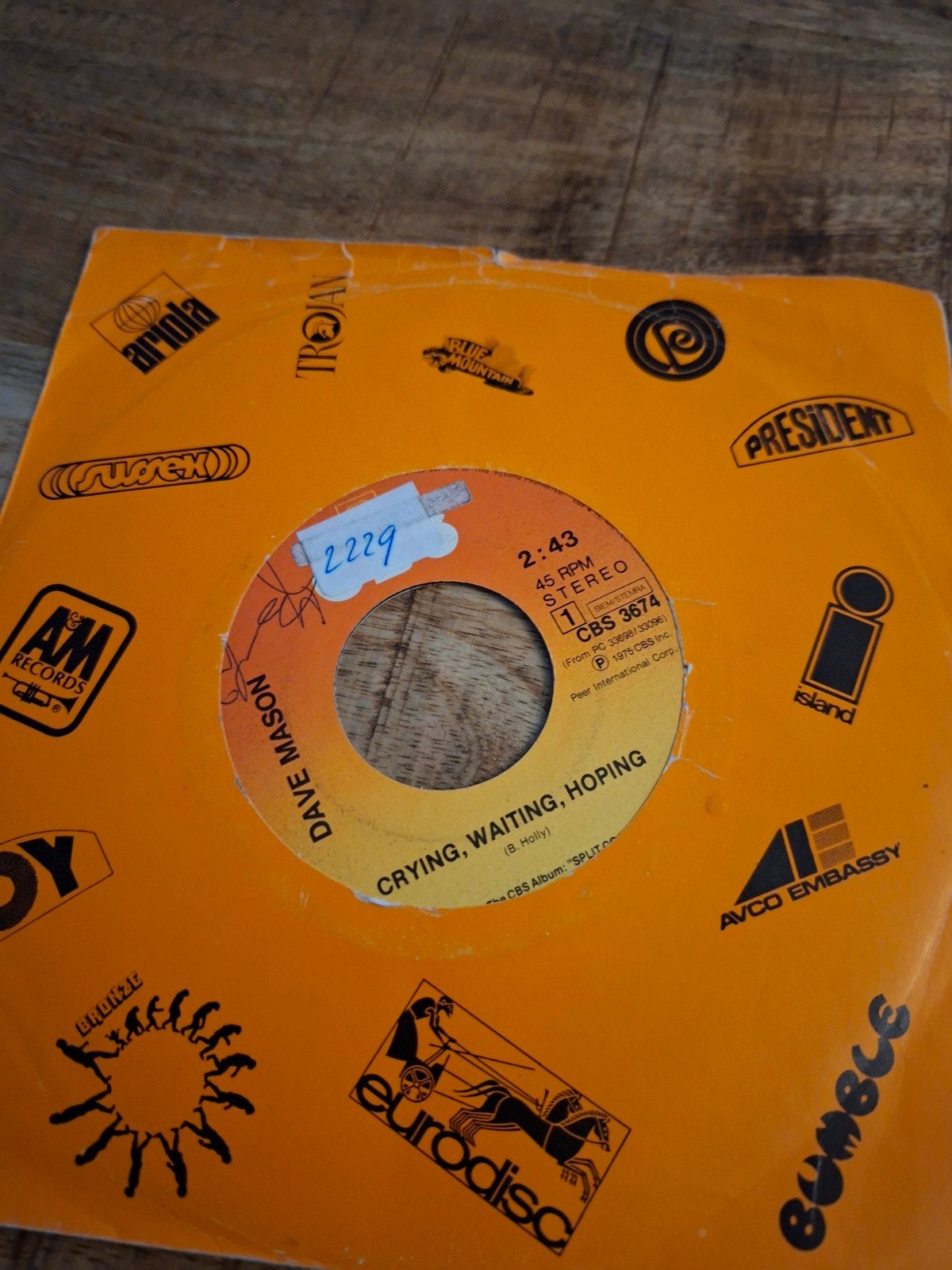Dave mason / crying, waiting, hoping, Ophalen of Verzenden, Zo goed als nieuw, Pop