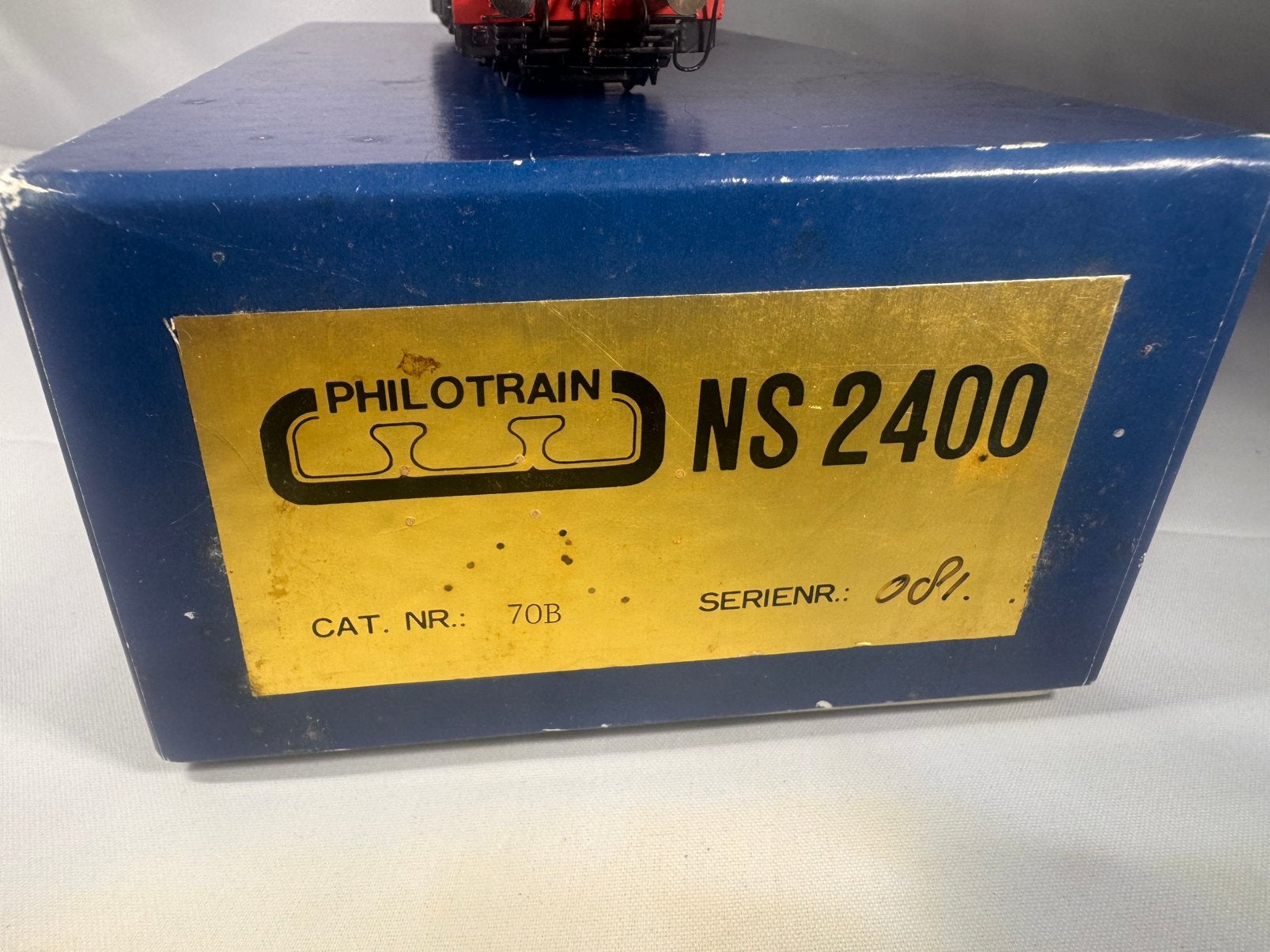 Philotrain messing Locomotief NS 2400 lijst 70B, Overige merken, Ophalen of Verzenden, Gelijkstroom, Locomotief