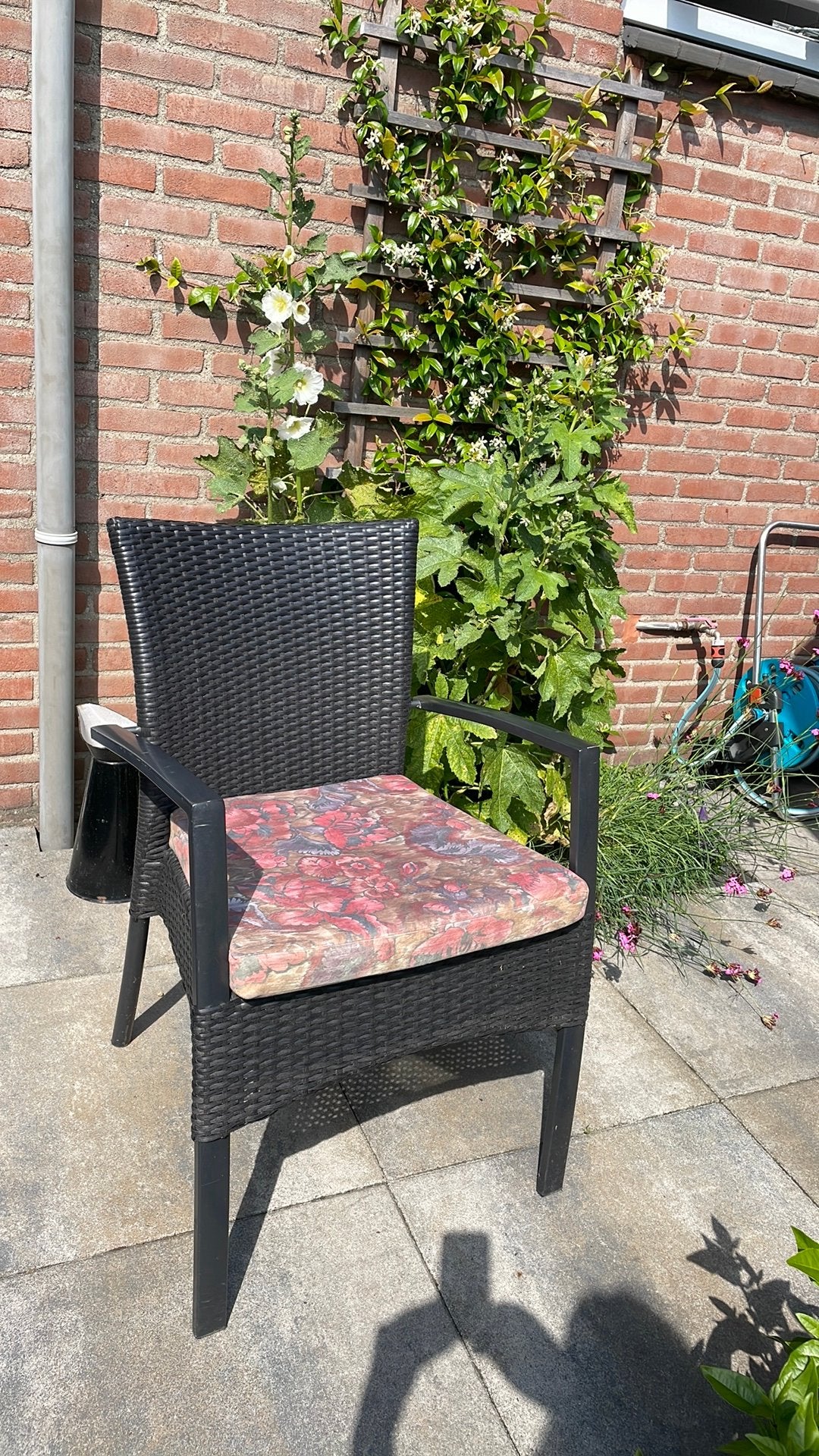 4 tuinstoelen, Tuin en Terras, Ophalen of Verzenden, Gebruikt, Wicker