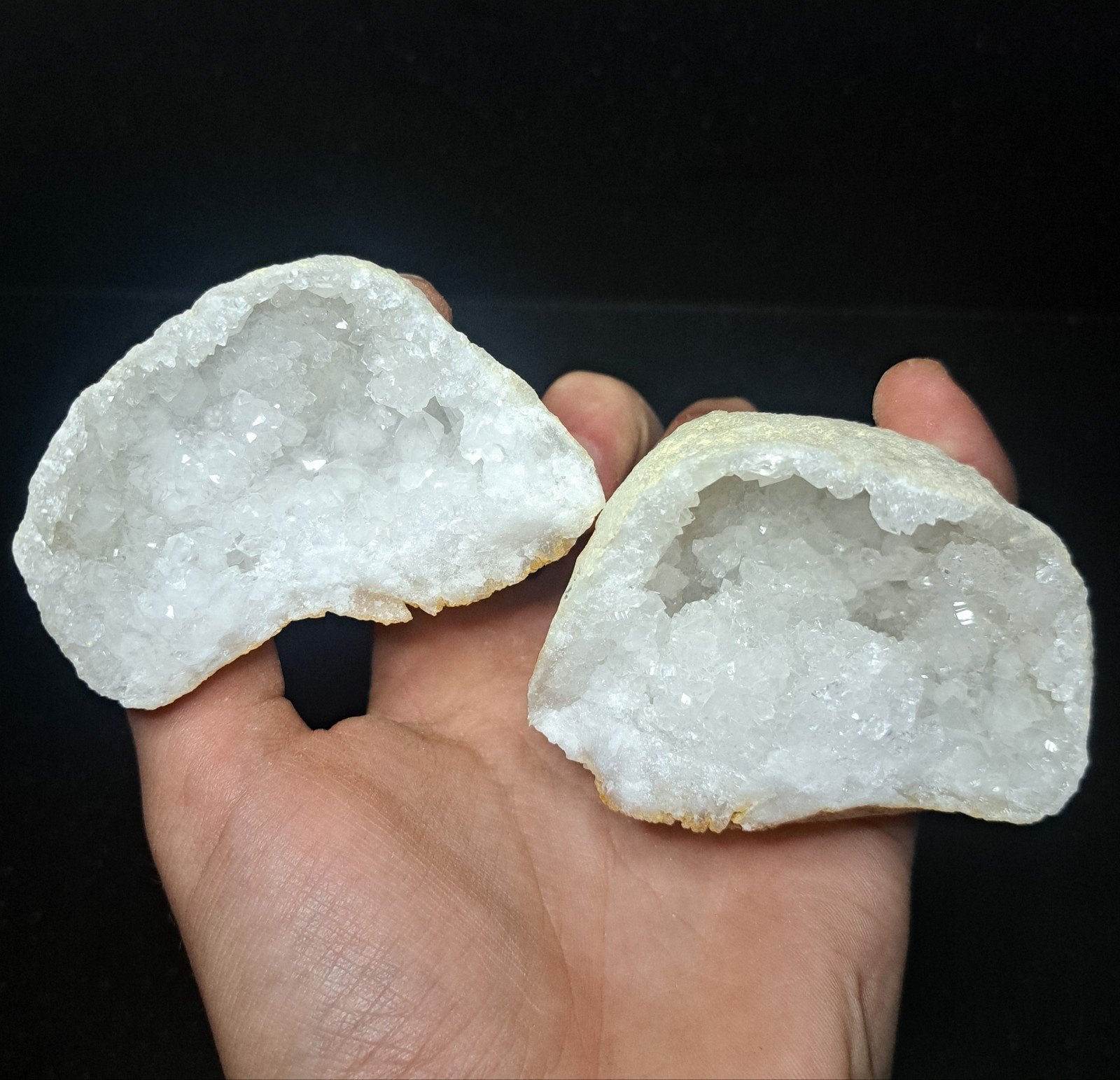 Kristalgeode edelstenen verzameling edelsteen geodes stenen, Ophalen of Verzenden