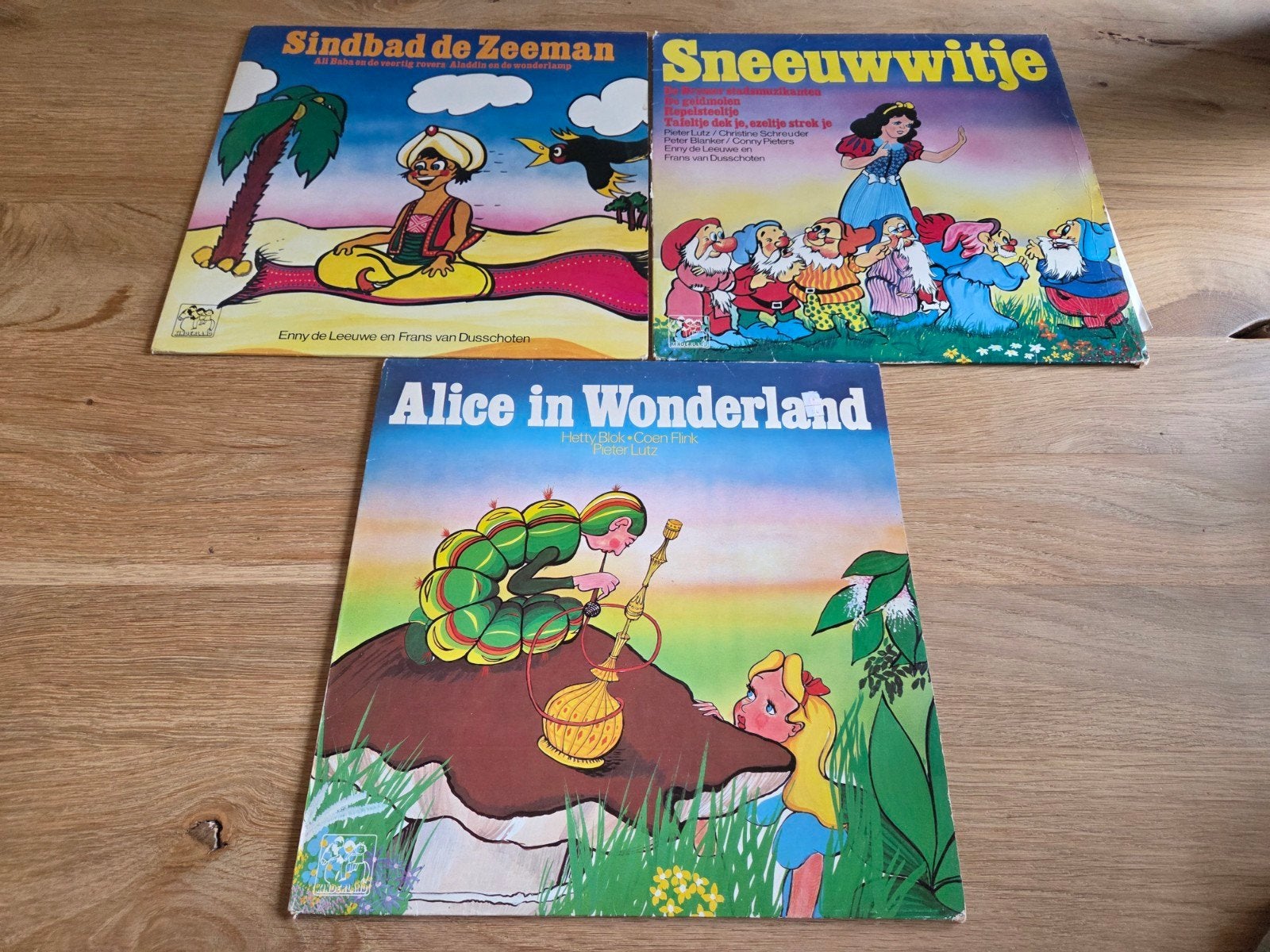 Sneeuwwitje,alice in wonderland en sinbad LP's, Ophalen of Verzenden, Zo goed als nieuw