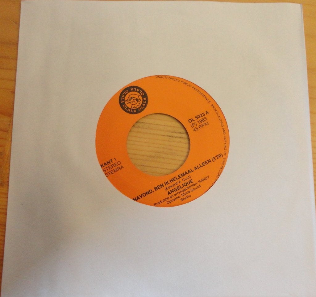 Angelique > Vanavond ben ik helemaal alleen, Ophalen of Verzenden, Gebruikt, 7 inch, Nederlandstalig
