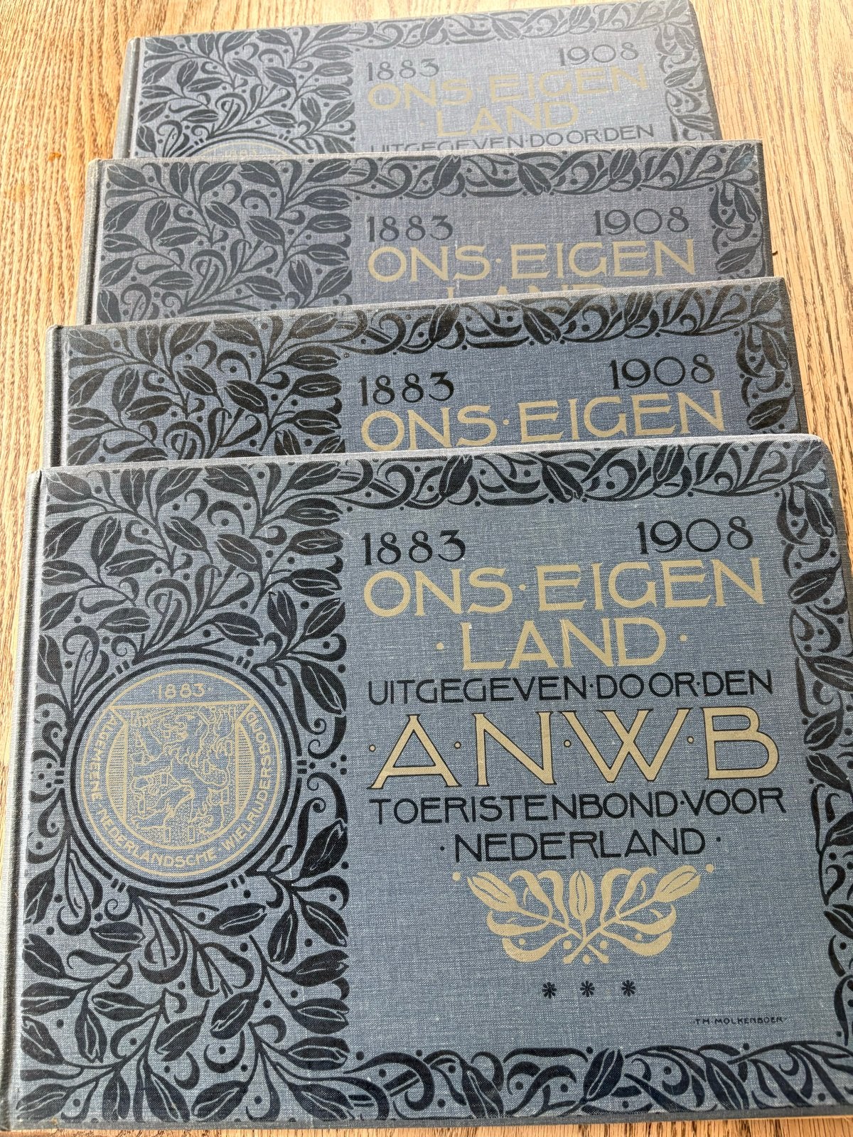 Ons Eigen Land ANWB - 4 delen (1883-1908), Ophalen of Verzenden, Gelezen, Nederland