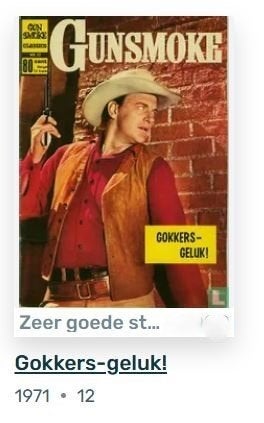 stripboek Gunsmoke Classics 1971, Boeken, Stripboeken, Gelezen, Eén stripboek, Ophalen of Verzenden