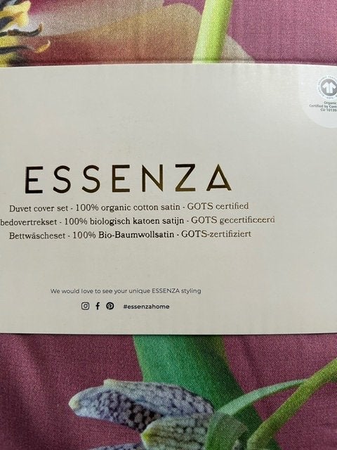 Essenza Dekbedovertrek 260  100% Satijn Bio Katoen, Info@essenzahome.nl, Essenza, Dekbedovertrek, Ophalen of Verzenden