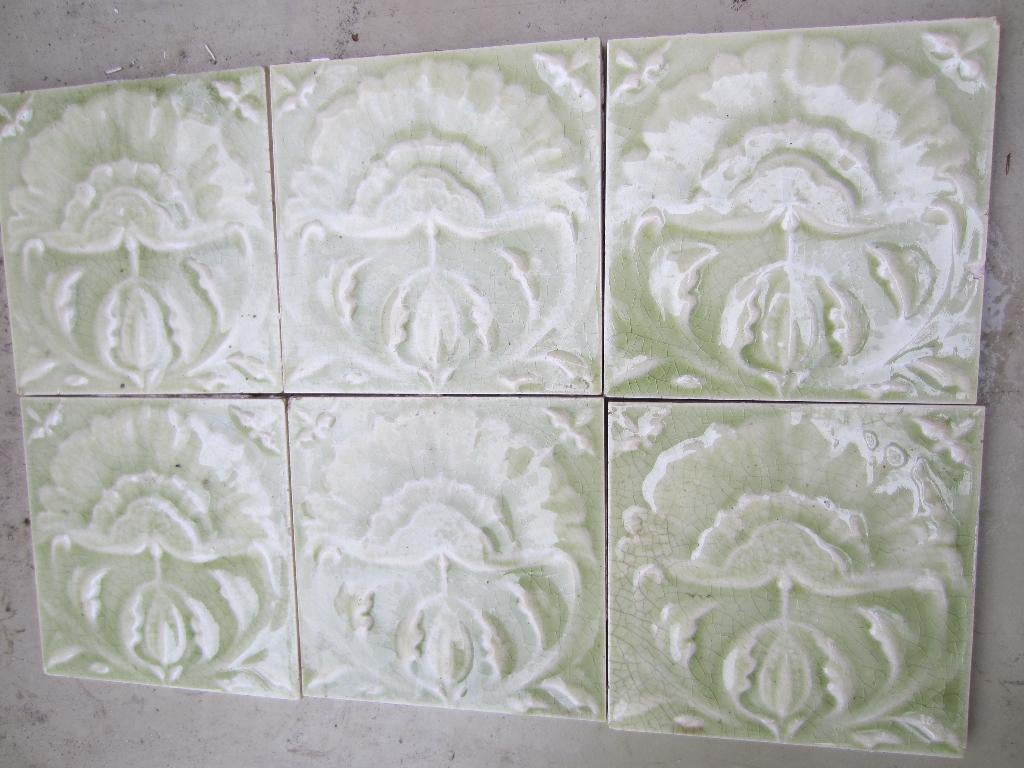 21 Unieke Engelse tegels art nouveau/arts and crafts, Antiek en Kunst, Ophalen