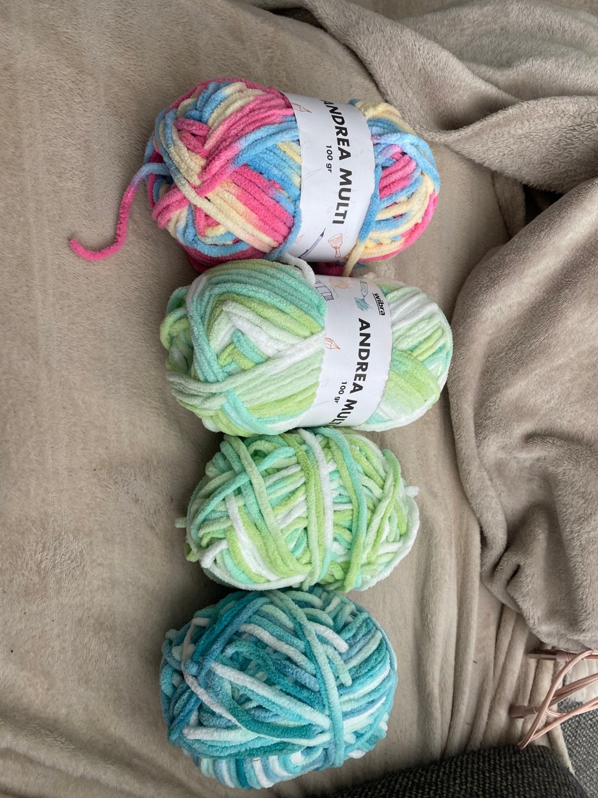 Chenille wol, Ophalen of Verzenden, Gebruikt, Breien of Haken, Wol of Garen