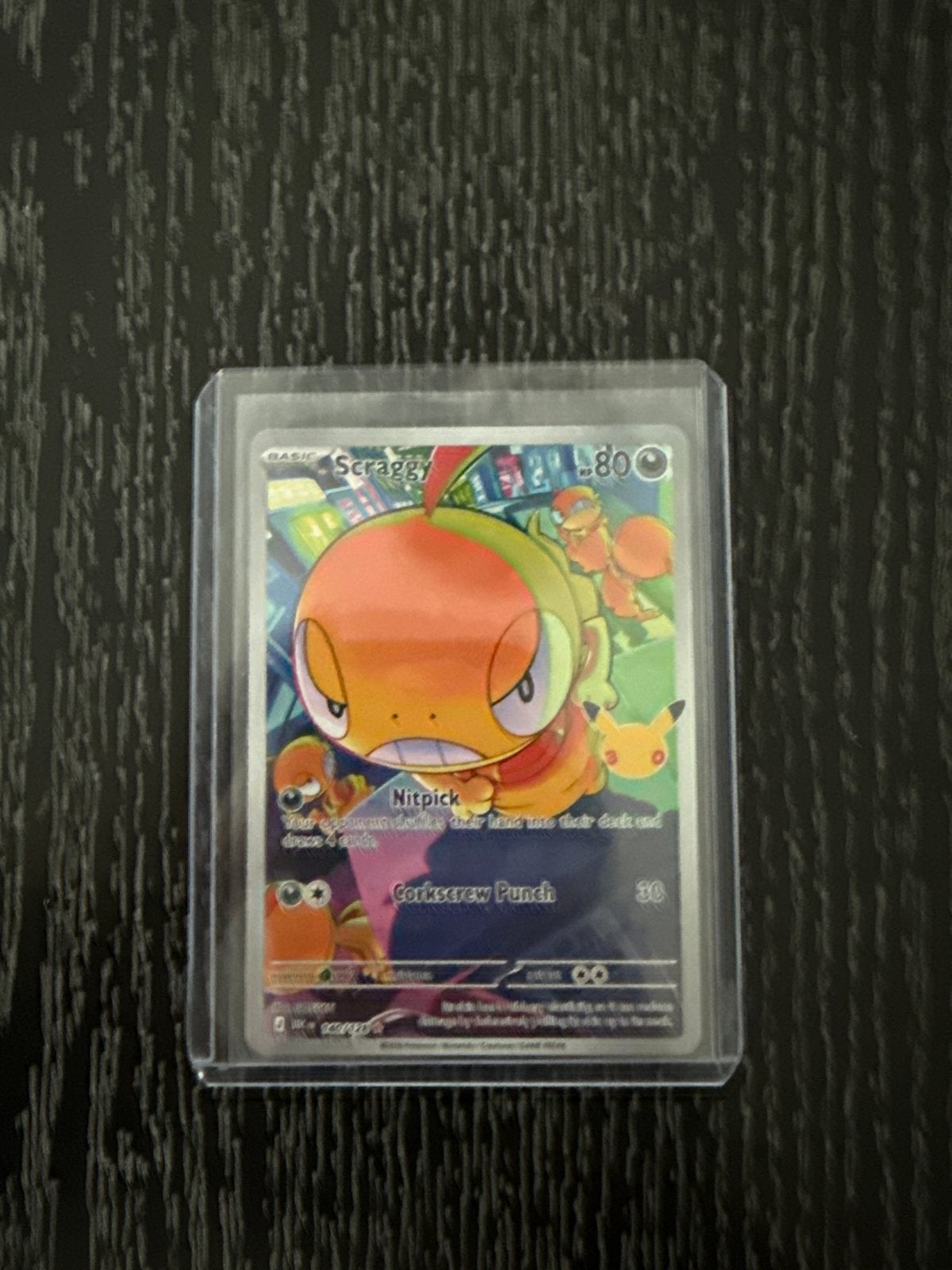 Scraggy Pokemon kaart - Zo goed als nieuw, Ophalen of Verzenden, Zo goed als nieuw, Losse kaart