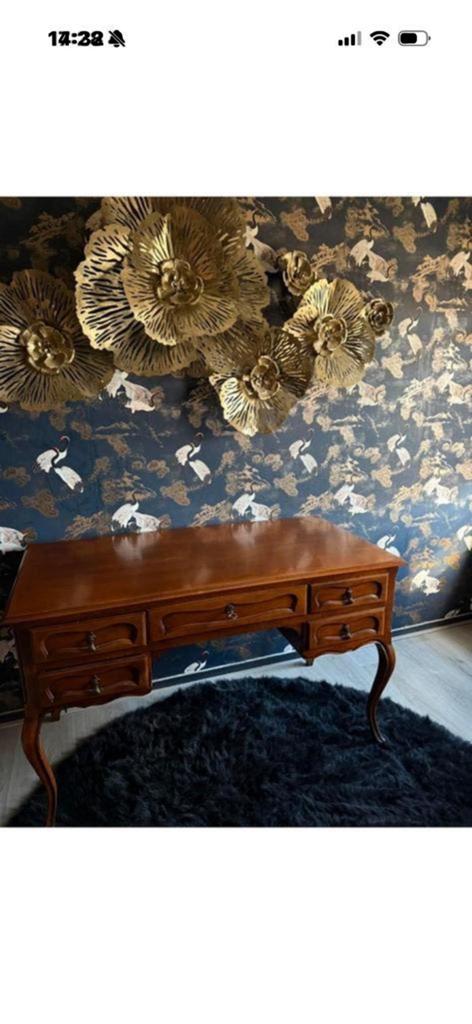 Vintage bureau in nette staat!, Huis en Inrichting, Bureaus, Ophalen, Zo goed als nieuw