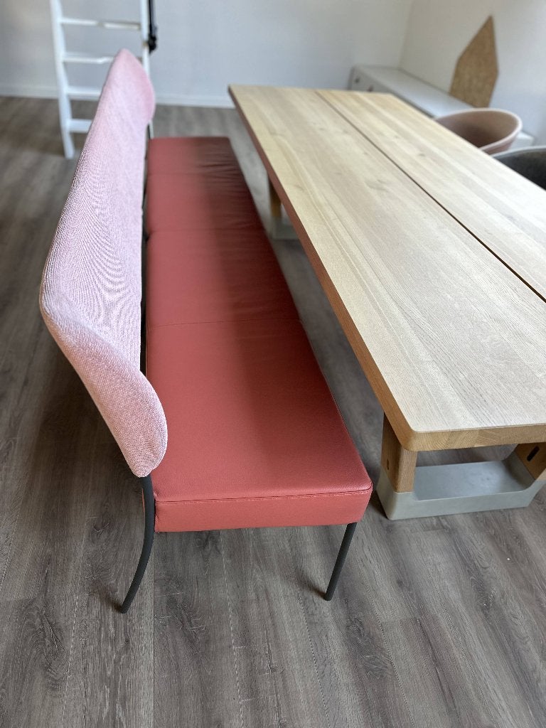 Bert Plantagie BACHATA eetkamerbank 300cm uniek!, Ophalen, Leer, Minder dan 75 cm, Modern, minimalistisch, Scandinavisch,strak