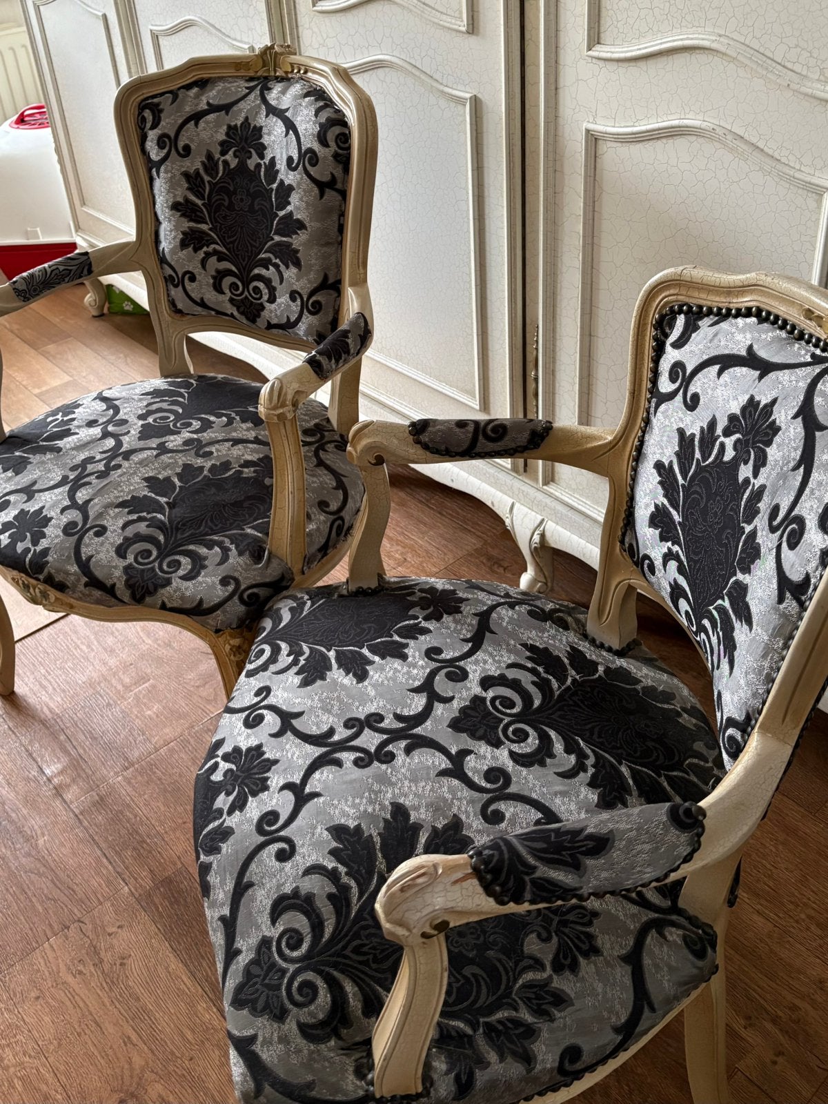 Brocante stoelen 2 st., Ophalen, Overige kleuren, Twee