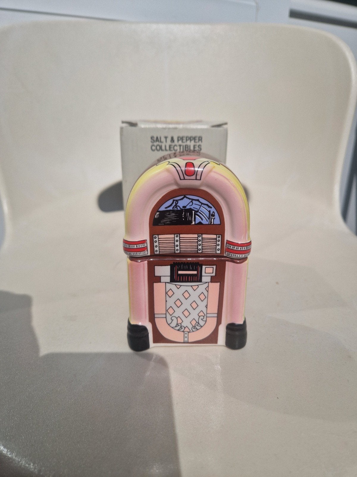 Jukebox peper en zout stel Wurlitzer jukebox, Verzamelen, Met singles, Gebruikt, 1950 tot 1960, Ophalen of Verzenden