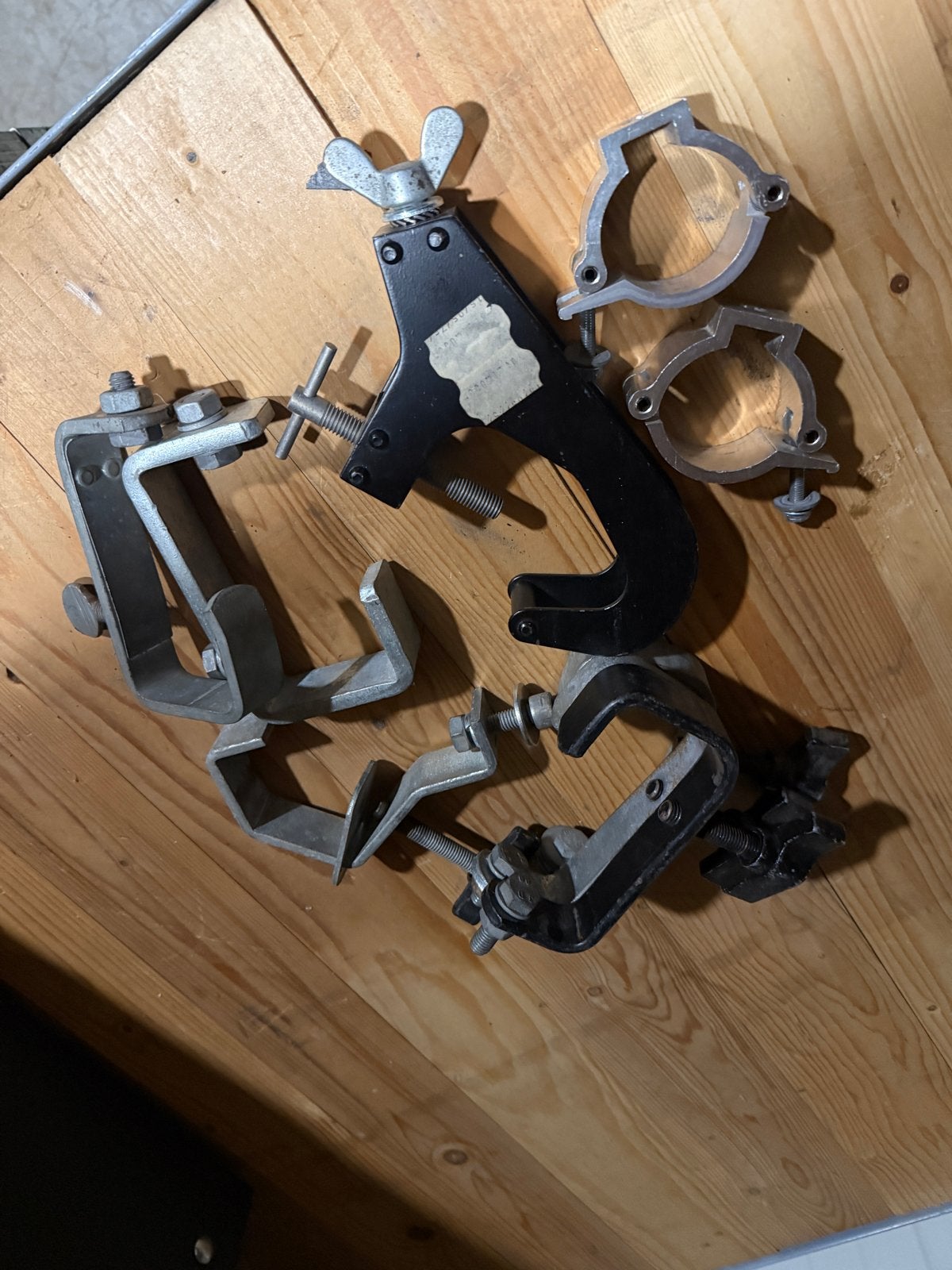 Diverse truss haken en klemmen, Ophalen, Gebruikt