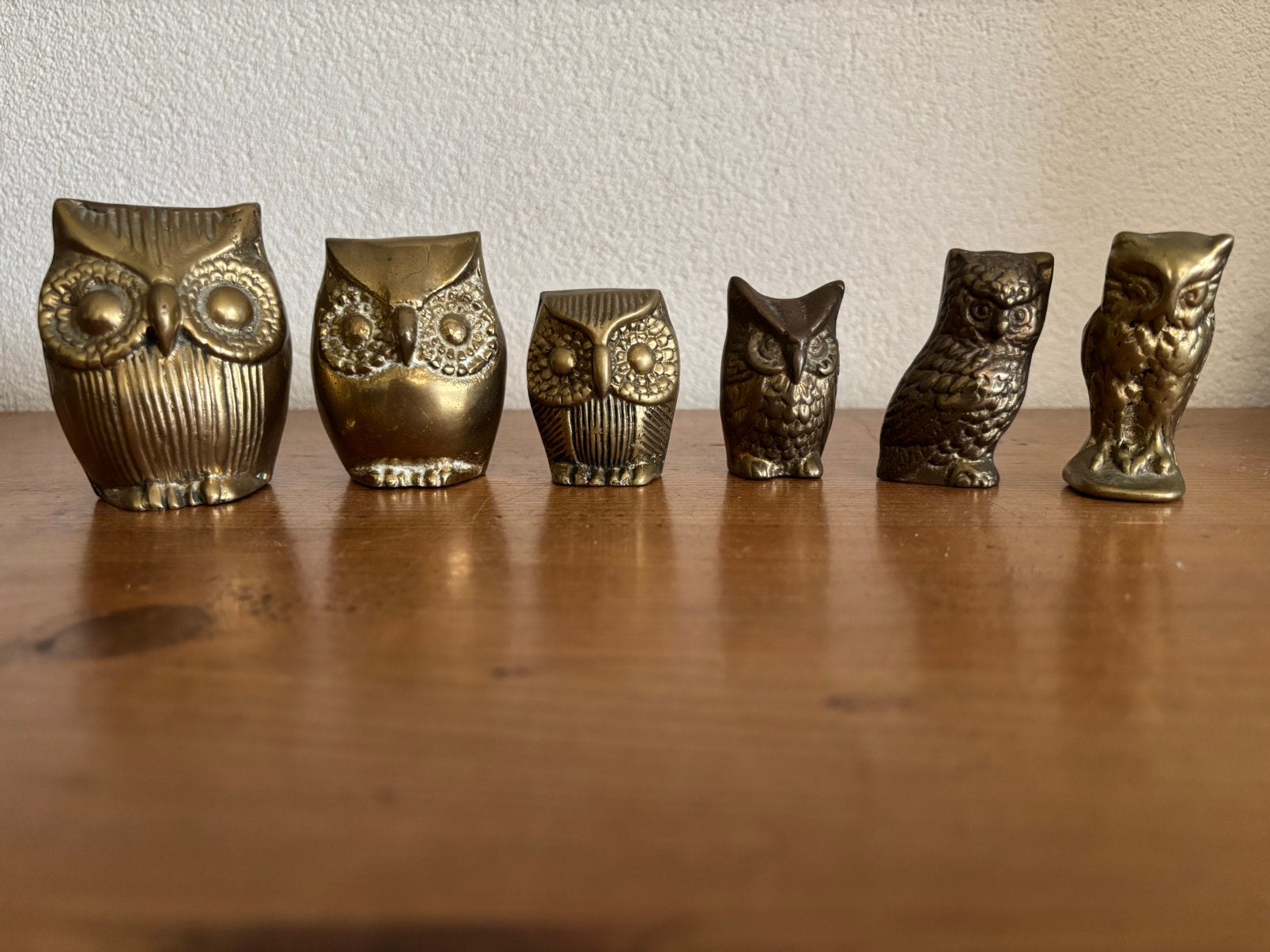 Messing uiltjes, Ophalen of Verzenden, Gebruikt, Beeldje of Figuurtje