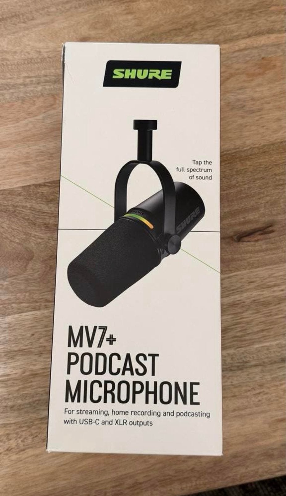 Shure MV7+ Podcast Microfoon, Ophalen of Verzenden, Nieuw, Studiomicrofoon