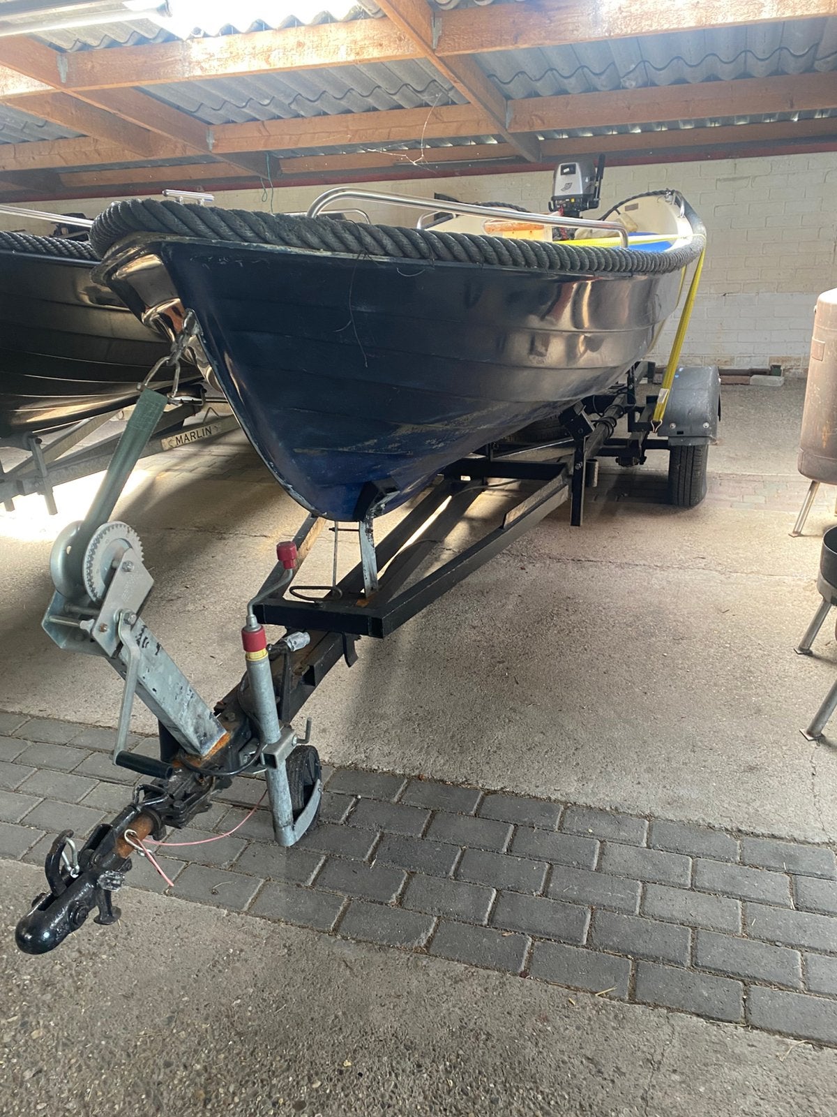 Advertentie hergebr. Corsiva 430, Yamaha 4 pk, Watersport en Boten, Sloepen, Ophalen, Zo goed als nieuw, Anker, Benzine