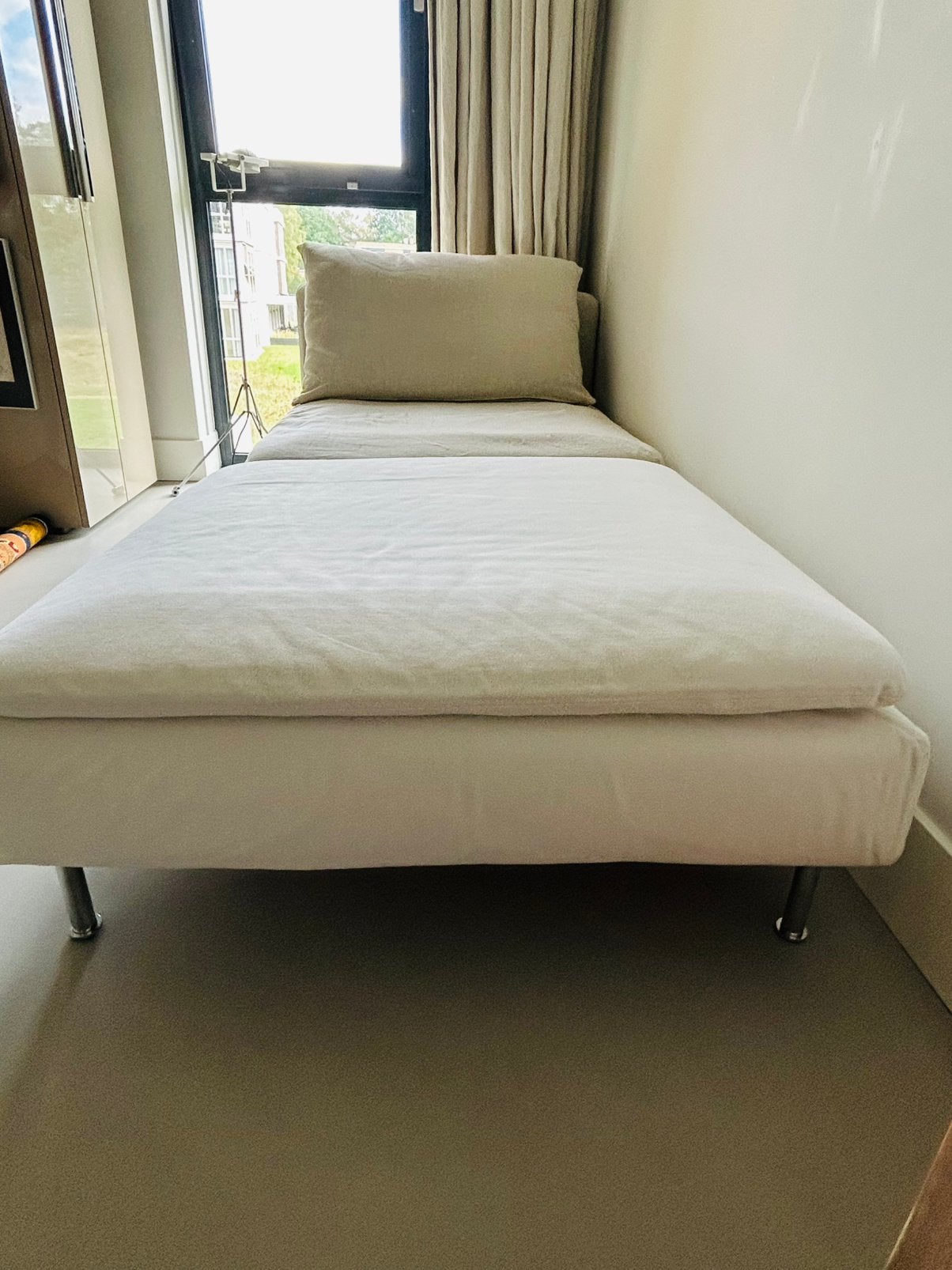 Söderhamn 1 zits element en voetenbank., Huis en Inrichting, Ophalen, Eenpersoons, 75 tot 100 cm, Zo goed als nieuw