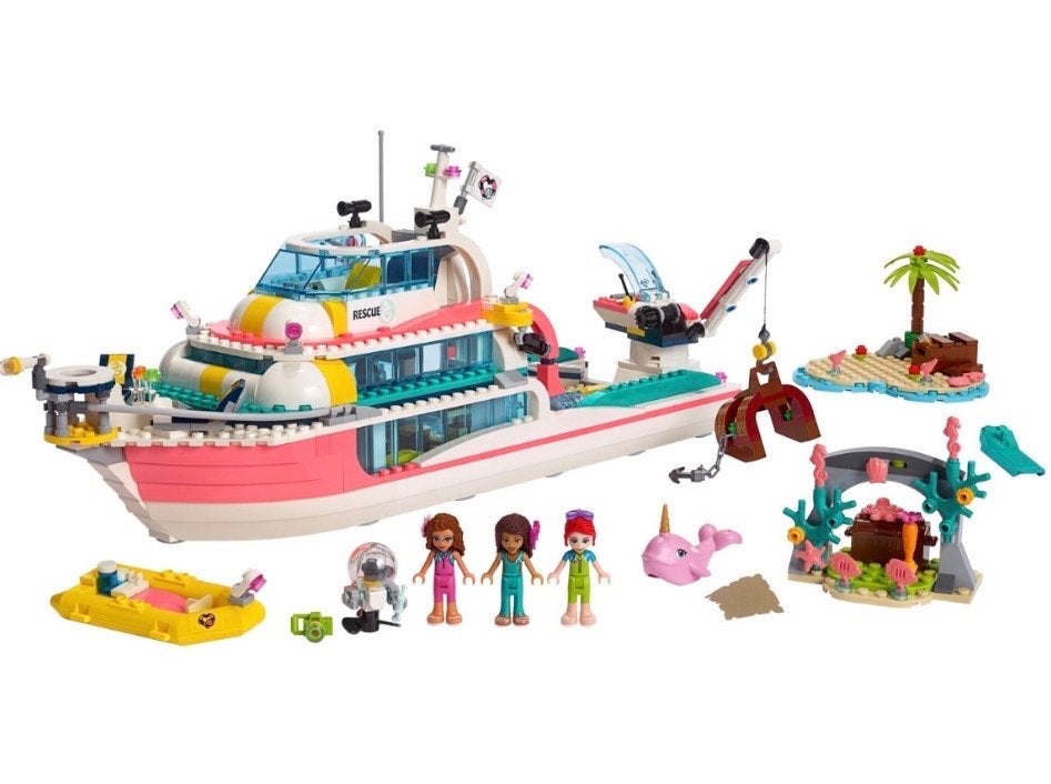 LEGO Friends Redding Missie Boot 41381, Ophalen of Verzenden, Zo goed als nieuw, Overige merken