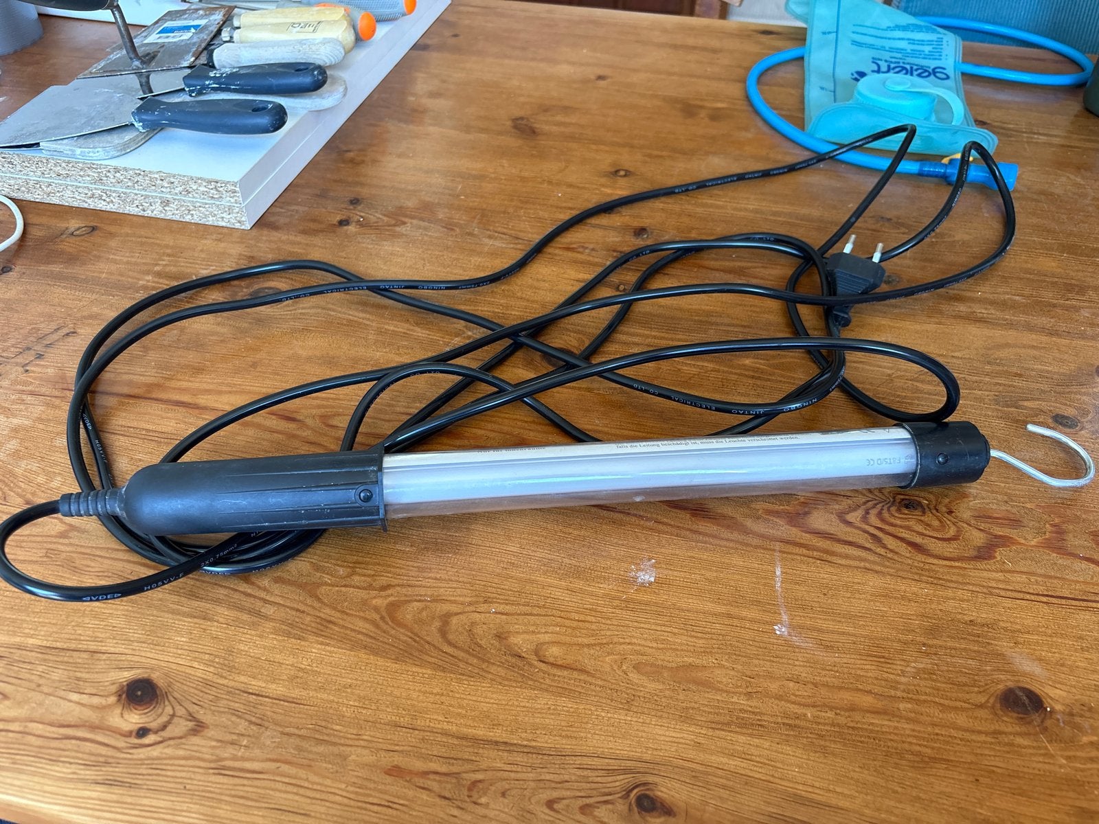 Looplamp met haak en 3 meter kabel, Ophalen, Gebruikt, Minder dan 50 watt, Lamp