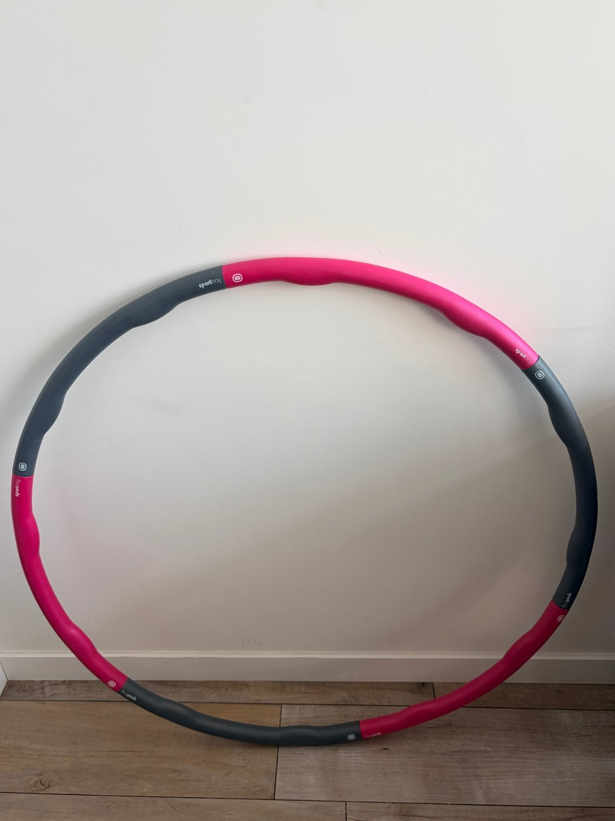 Sportbay Fitness Hoelahoep - Roze/Grijs, Ophalen of Verzenden, Gebruikt, Fitness hoelahoep