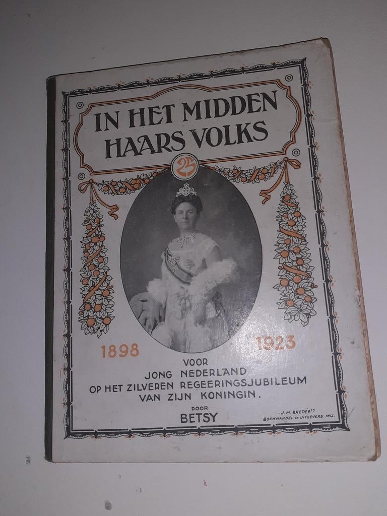 Gedenkboek Koningin Wilhelmina Zilveren Jubileum 1923, Boeken, Ophalen of Verzenden, 20e eeuw of later, Gelezen, Betsy (pseudoniem)