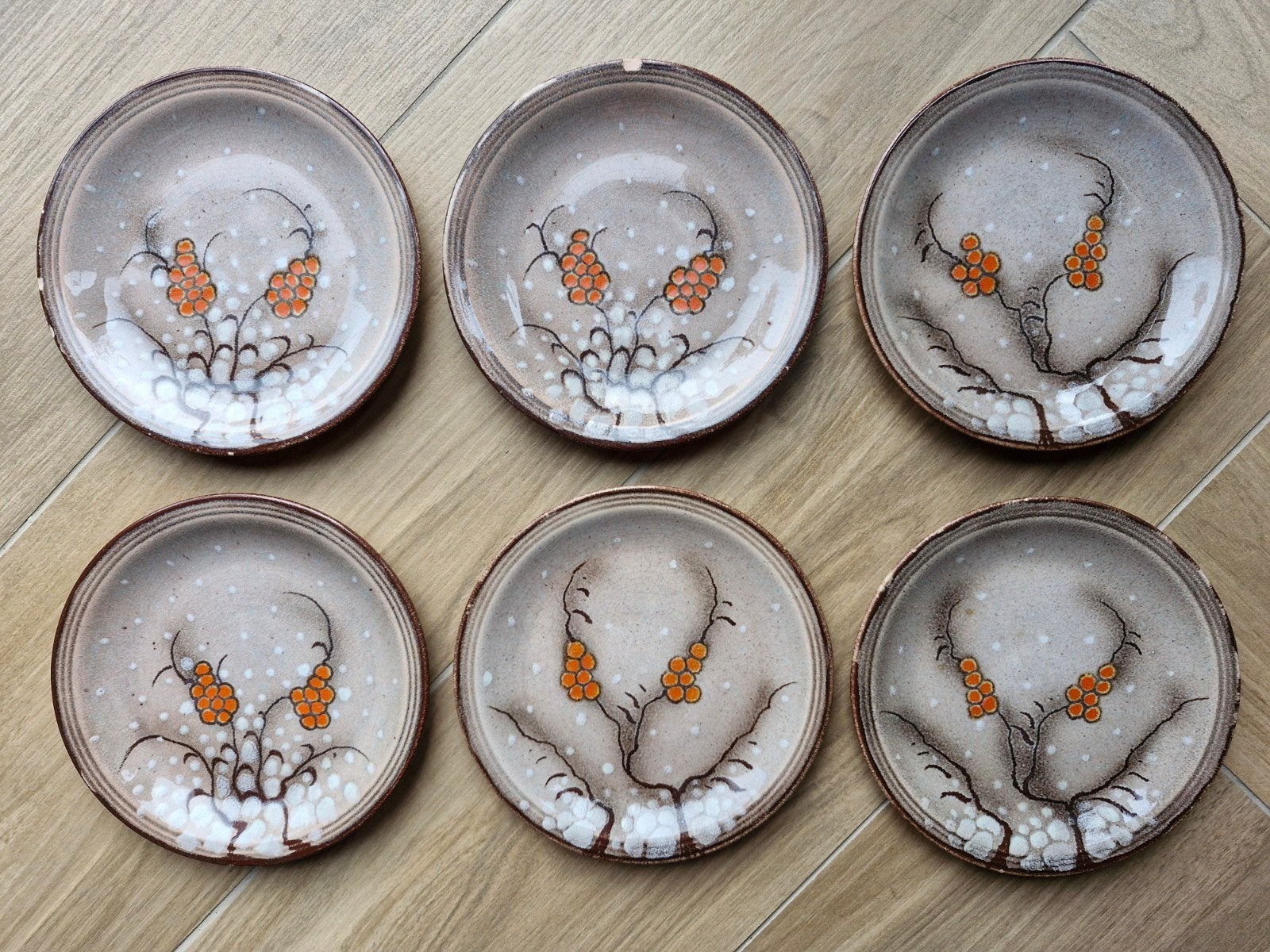 6x Friso Zenith bordjes, Gebruikt, Overige merken, Vintage, Ophalen of Verzenden