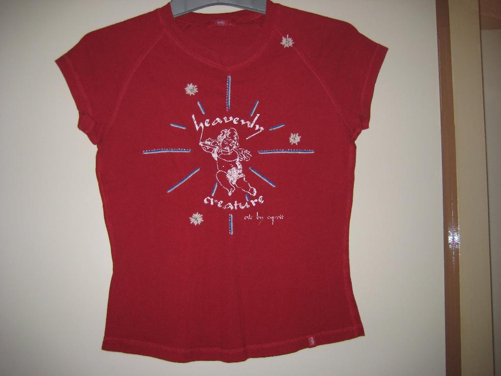 Rood T-shirt, L, edc (249), Ophalen of Verzenden, Zo goed als nieuw, Rood, Korte mouw