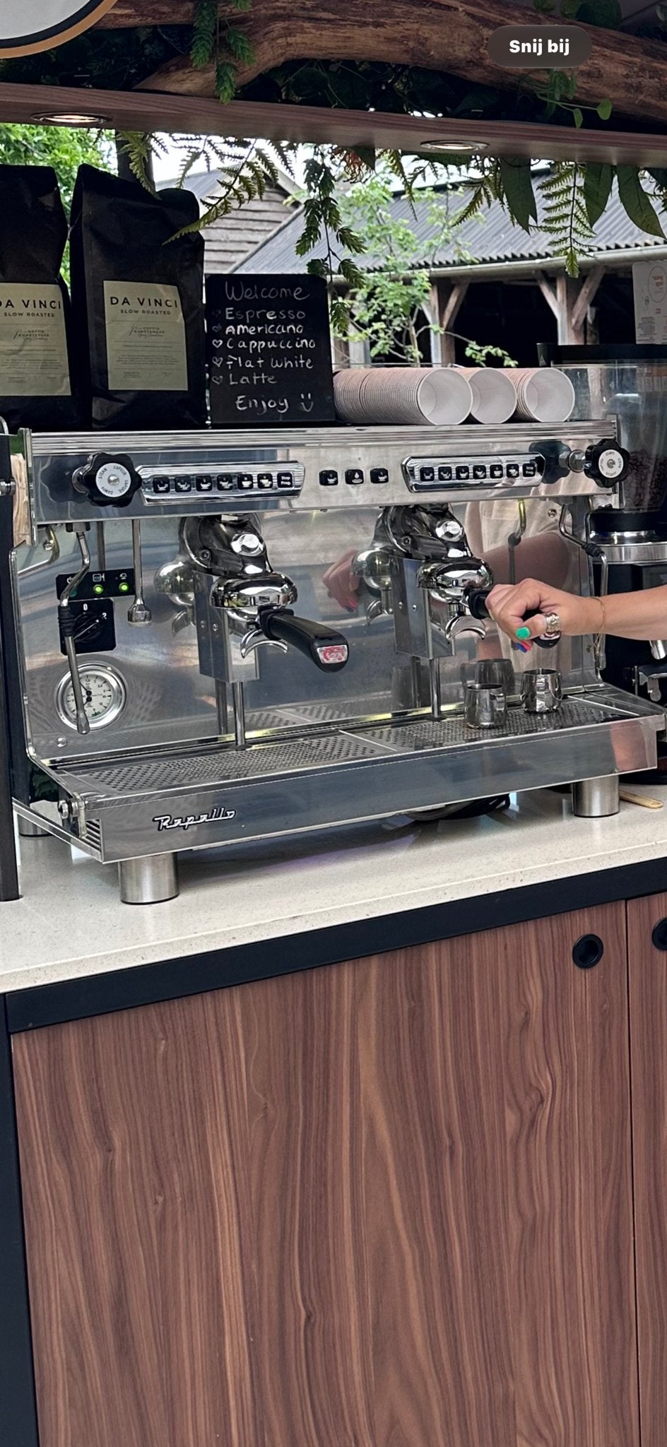 Astoria Rapallo 2 groeps professionele espressomachine, Witgoed en Apparatuur, Gebruikt, Espresso apparaat, 10 kopjes of meer