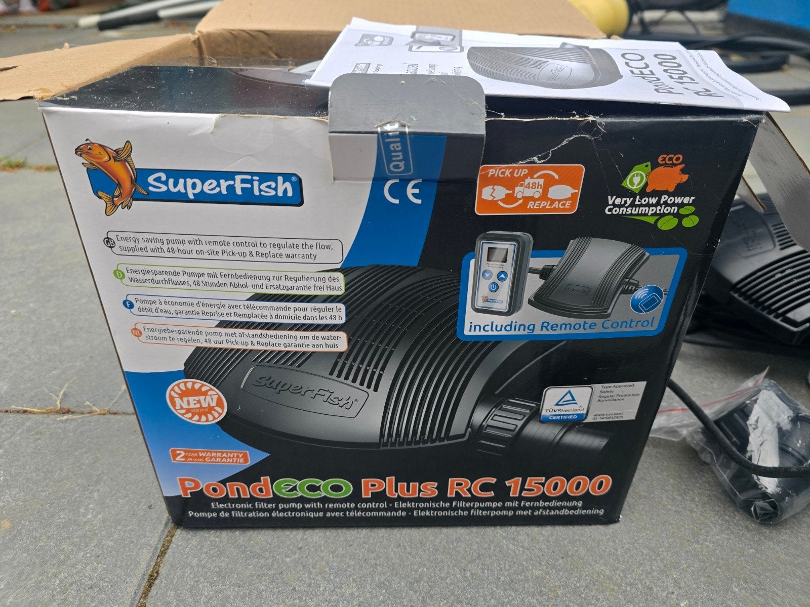 Superfish pond eco plus rc 15000 zgan!, Ophalen of Verzenden, Zo goed als nieuw, Vijverpomp