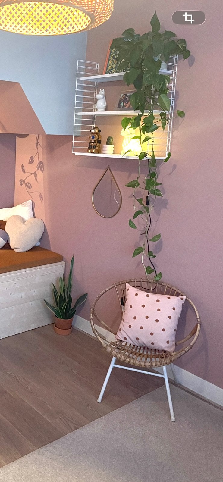 Rotan kinderstoel met ijzeren frame, Ophalen, Gebruikt, Overige typen