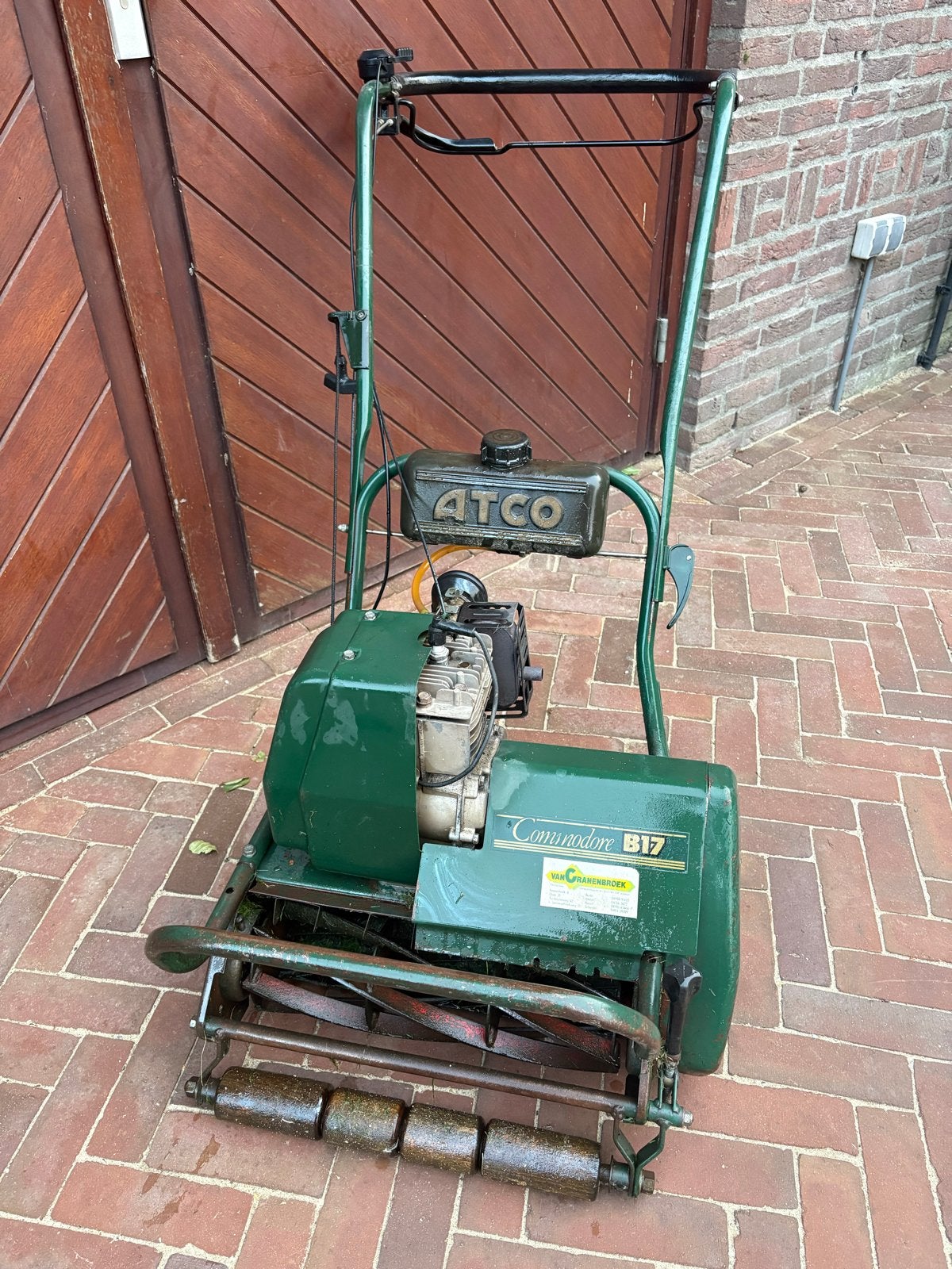 Atco Commodore B17 Kooimaaier, Kooimesmaaier, Ophalen, Gebruikt, Benzine-grasmaaier