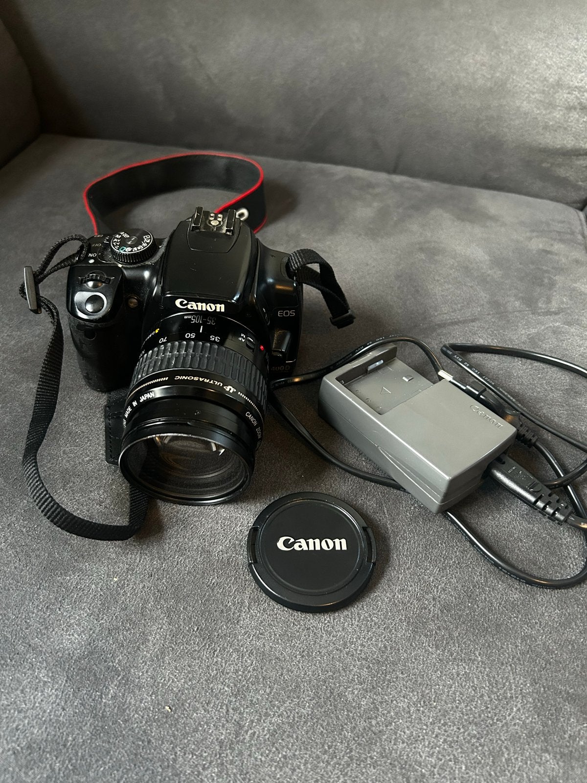 Canon EOS 400D Spiegelreflexcamera met 35-105 mm lens, Ingebouwde flitser, Gebruikt, Spiegelreflex, Canon